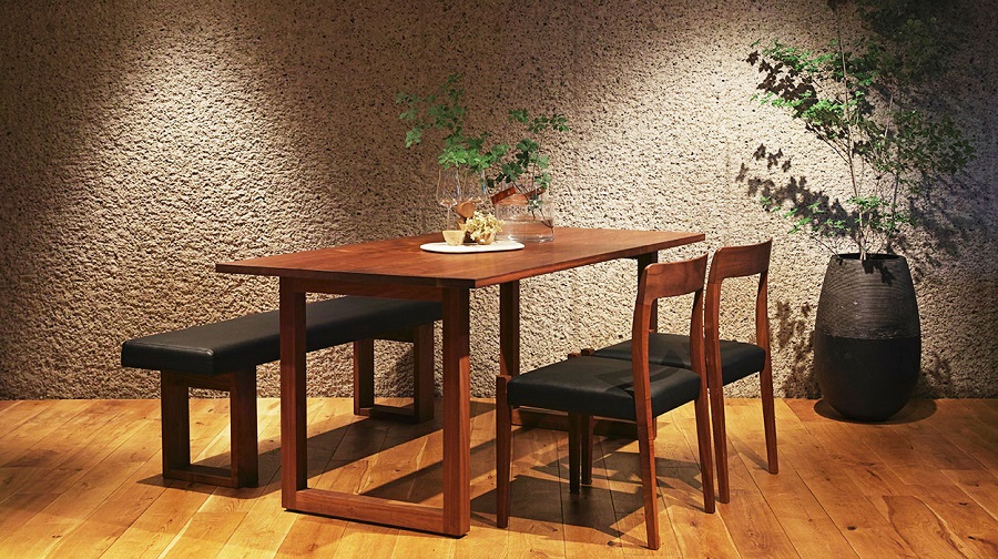 美品)マスターウォール WILDWOOD DINING TABLE(モザイク) - ダイニング 