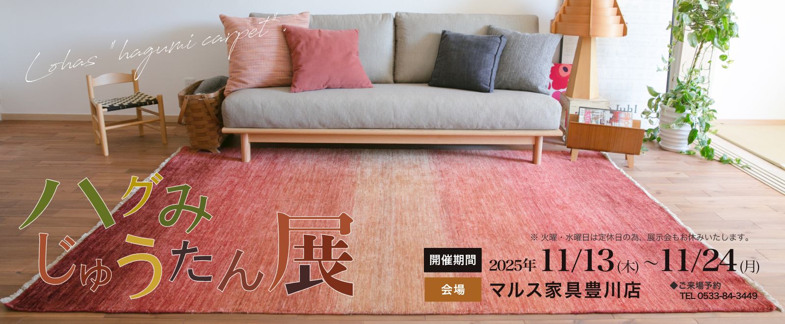 ハグみじゅうたん展